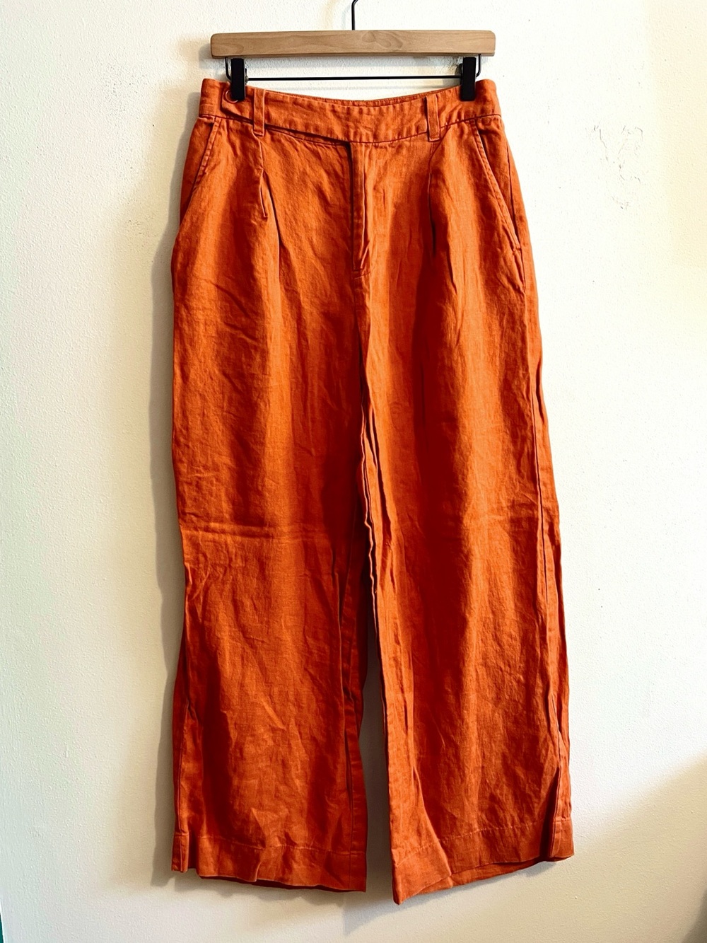 madewell the harlow wide leg pants - 100% linen!